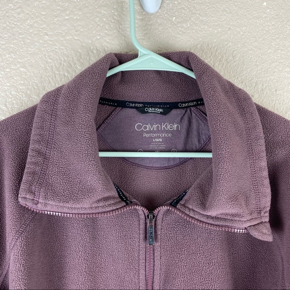 Calvin Klein Performance Fleece Zip Up Large - Picture 4 of 9
